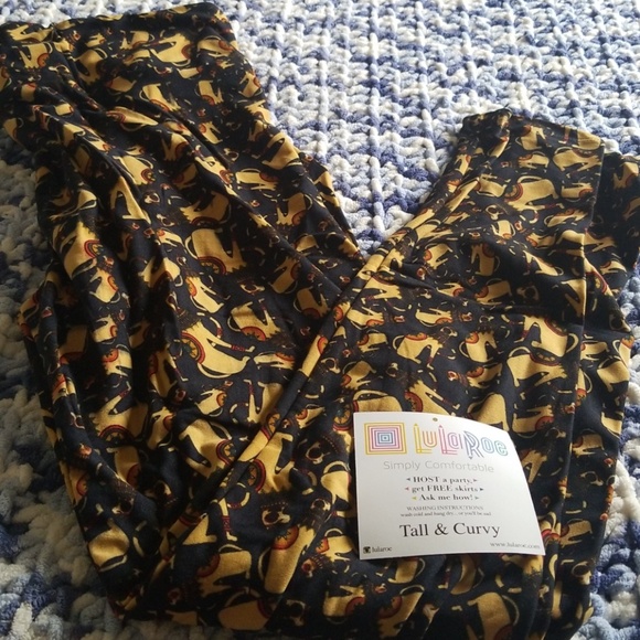 TC lularoe Egyptian Cats leggings NWT - Picture 2 of 3